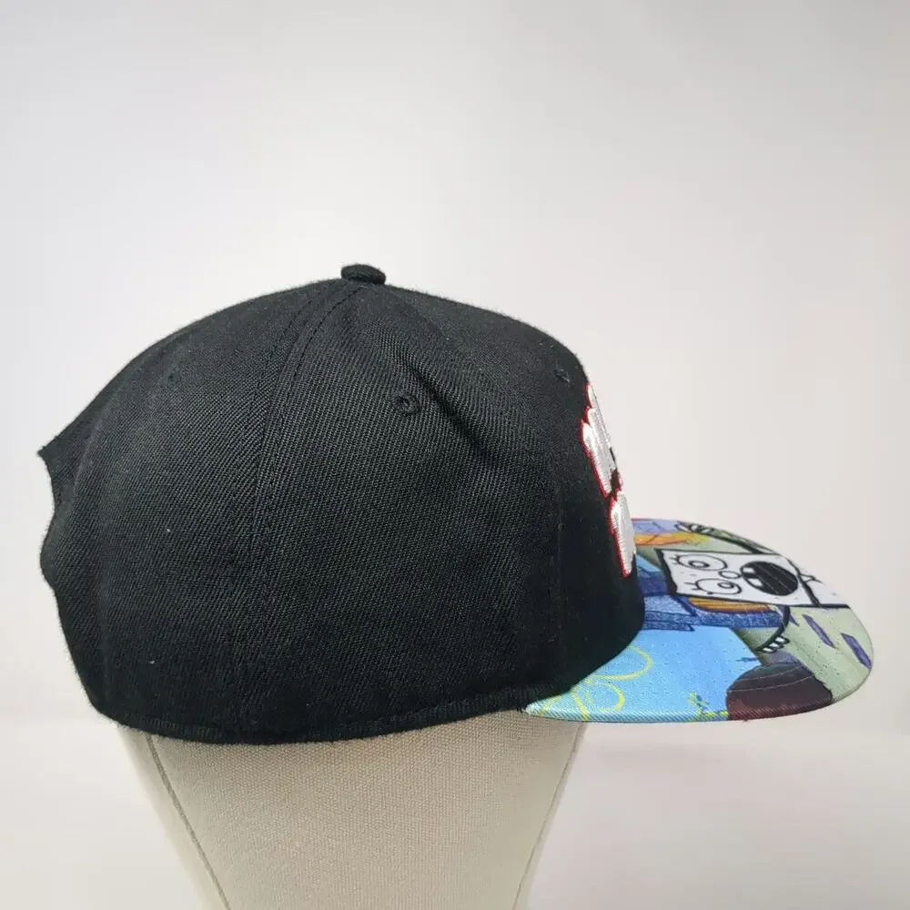 Bioworld Snapback Black One Size SpongeBob DoodleBob Me Hoy Minoy Graphic Hat